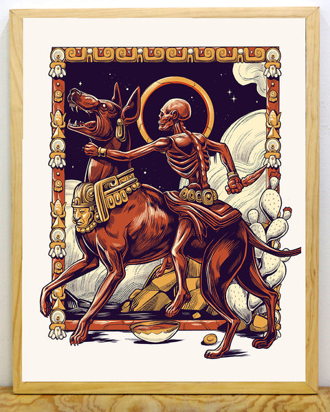 Serigrafía "Jinete Xolotl" (54x44 cm.)