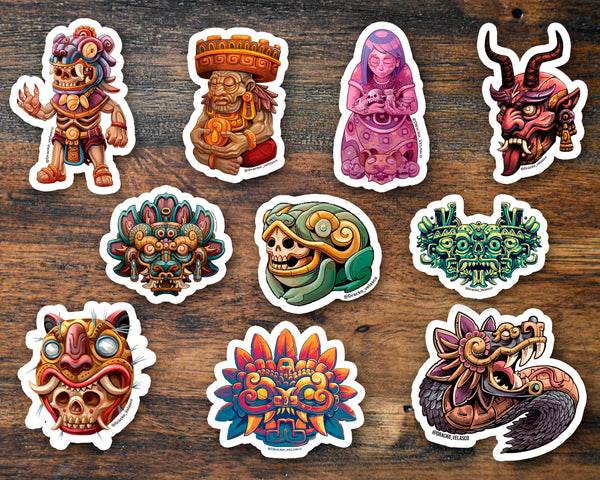 2 Stickers de vinil / Paquete con 10