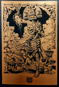 Serigrafía "El triunfo de Mictlantecuhtli" (60 x 40 cm.)
